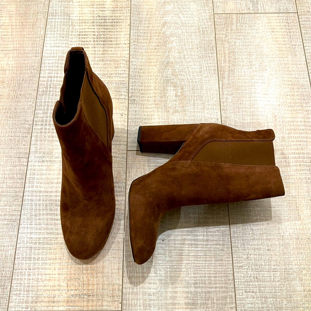 COPY - SAM EDELMAN brown suede booties size 9.5